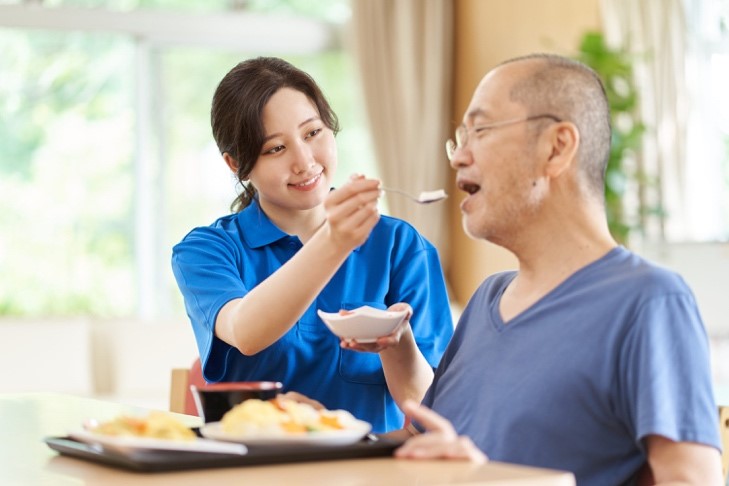 安全に食事を楽しめる体制/リハビリ充実
